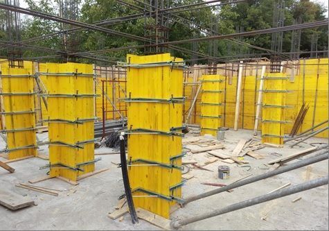 Трехслойная панель для опалубки IRU-PU 1500*500*27мм